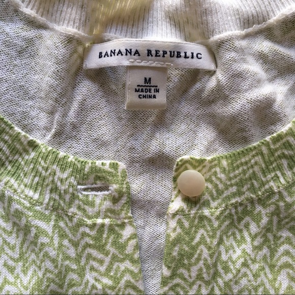 Banana Republic Medium Spring Green Cardigan - Picture 2 of 3
